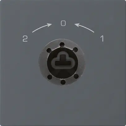 Contact pivotant 1->0<-2 anthracite kallysto pour serrure sans cylindre 