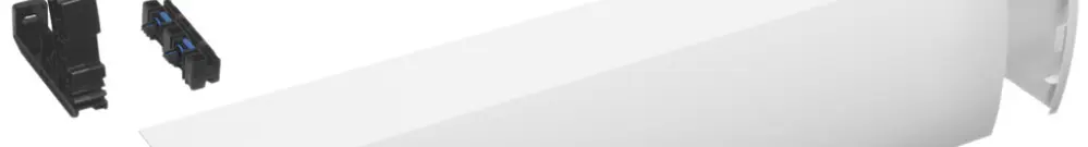 Canal de rangement Hager univers 176×800×135mm blanc 