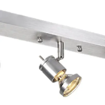 Plafoniera/lpda a muro ASTO, 3×GU10 75W IP20 alu spazzolato 