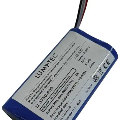 Accu Lumatec 3.7V 5000mAh ions de lithium 67×38×19mm 