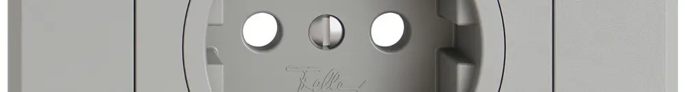 Kit di copertura EDIZIO.liv per SCHUKO 96×96mm grigio chiaro 