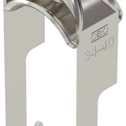 Fixation rapide BET 2056 pied à W métal 34…40mm 1×câble A2 1.4301 