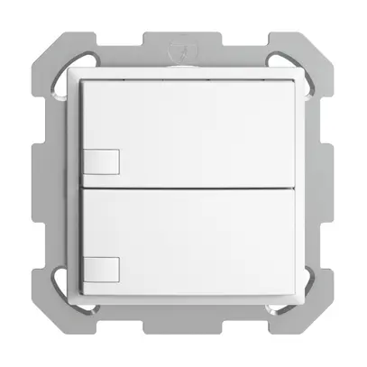 Pulsante KNX RGB INC EDUE, 250mW, s.LED, 2×pulsante, com.1×tasto, bi 