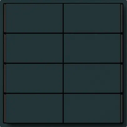 Poussoir KNX KAL 8×touches 8×points actionnables LED noir 