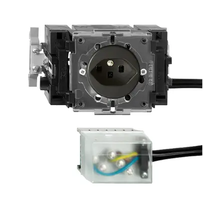 Prise INC FH T23 L1 noir 53mm Snap pour câbl.plat powerbus 