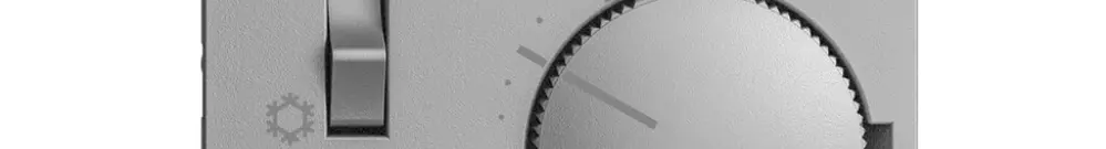 Termostato EDIZIOdue, c.interruttore, 60×60mm, silver 