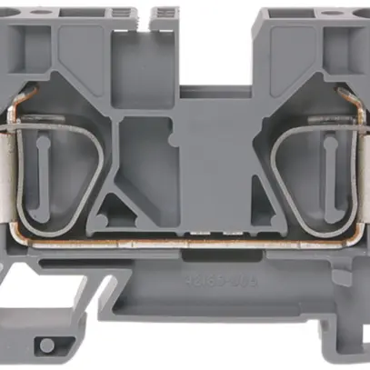 Borne de passage joignable WZ 1.5…10mm² 60A 600V ressort 2×1 rail DIN 35mm gr 