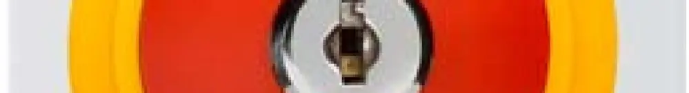 Contact pivotant à clé kallysto ARRÊT D'URGENCE blanc 