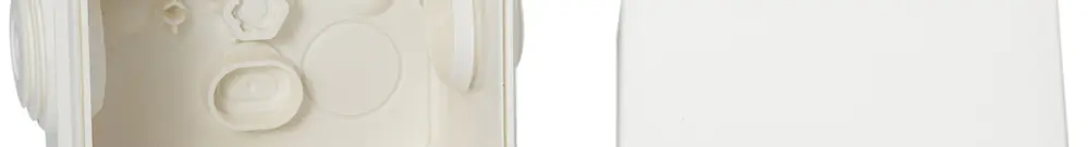 Boîte de dérivation AP Mureva 65×65×45mm vide blanc IP55 