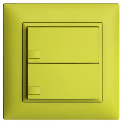 Pulsante KNX RGB INC EDUE FMI, 250mW, s.LED, 2×pulsante, com.1×tasto, lem 