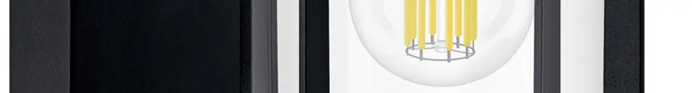 Applique Philips Bellini RD E27 1×25W IP44 Ø160×260×210mm noir 