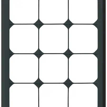 Cadre de recouvrement ENC kallysto.line 4×3 noir vertical 272×212mm 