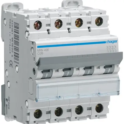 Disgiuntore Hager MCB 4P 415V tipo C 6A 4UM 