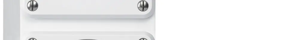 AP-Kombination Hager robusto I-I vertikal 3/1L+Typ 13, ohne Abdeckung, weiss 