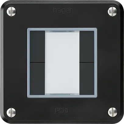 Poussoir ENC robusto A KNX 4× s/e-link noir 