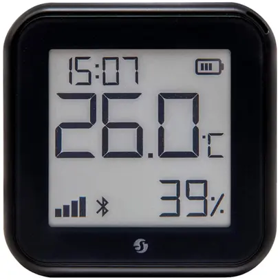 Multicapteur RF AP Shelly H&T Gen3 Bt/Wi-Fi 0…40°C 70×70×26mm noir 