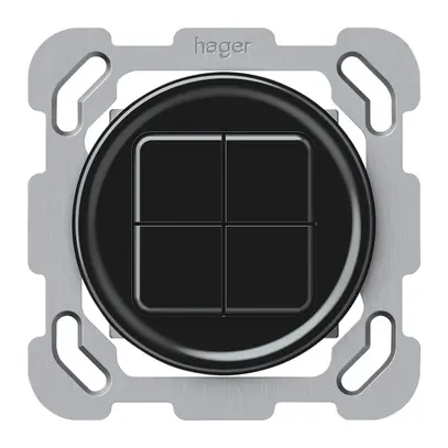 Pulsante KNX INC origin 4×tasti nero 