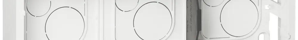 Scatola AP MOS 1×2×3 moduli bianco p=40mm 