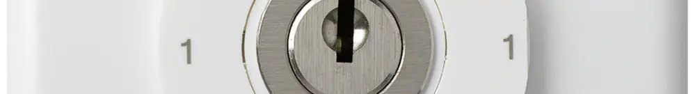 Interrupteur à clé ENC 0/2L blanc basico 