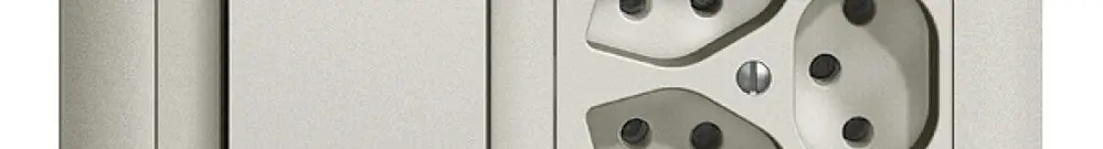 Combinazione INC EDIZIOdue 3/1P +3×T13 grigio chiaro, orizzontale 