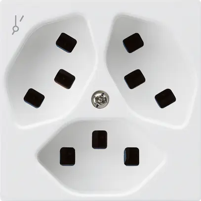 Presa Hager kallysto 3×T23 1×S A bianco ultra 