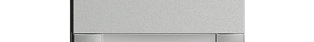 Tasto 1/1 KNX/elettronico senza LED+cart. EDIZIOdue comando 2×silver 