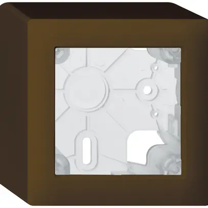 Boîtier AP kallysto brun h=54mm 