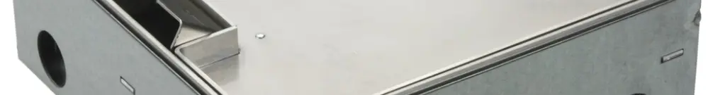 Boîte de sol Woertz WAK Cr 200×200×75mm hauteur de sol 75…100mm avec bord 