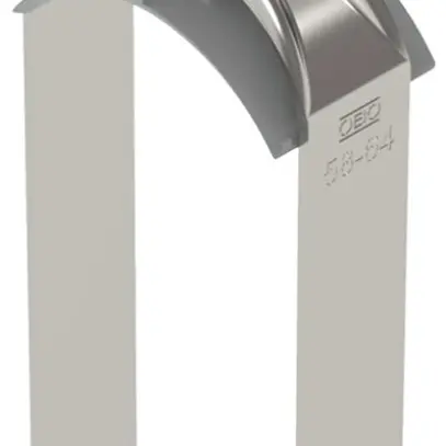 Brida rapida BET 2056 piede a H materia sintetica 58…64mm 2×cavo A2 1.4301 