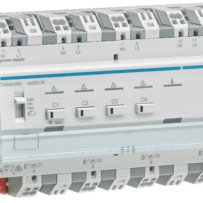 Actionneur-variateur AMD Hager TXA664AN KNX easy 4×300W 8UM 