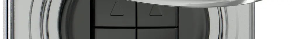 UP-Storenschalter ELEMENT 1P 4 Tasten mit Deckel aluminium 