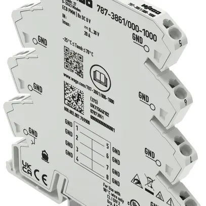 Distributeur de potentiel WAGO rail DIN 35 mm 8P 24V 20A 8×0VDC 