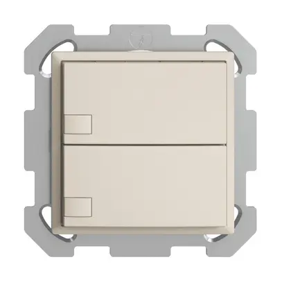 Pulsante KNX RGB INC EDUE, 250mW, s.LED, 2×pulsante, com.1×tasto, crema 