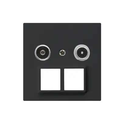 Presa multimedia kallysto R/TV montaggio A 11dB 2GHz nero 