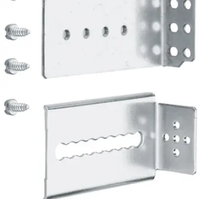 Équerre de montage Hager univers N pour rail DIN abaissement max.145mm 2 pièces 