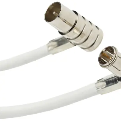 Câble de raccord.p.Media-Box WISI 6m, Wiclic 90°/IEC 90° 