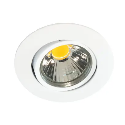 Kit LED Classic-Flat 8W, blanc mat 3000K, 850lm, Ra94, var, ressort à lames 