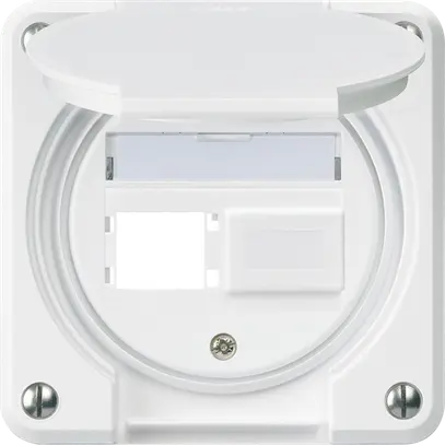 Kit di montaggio robusto IP55 uscita frontale per 2×R&M bianco 