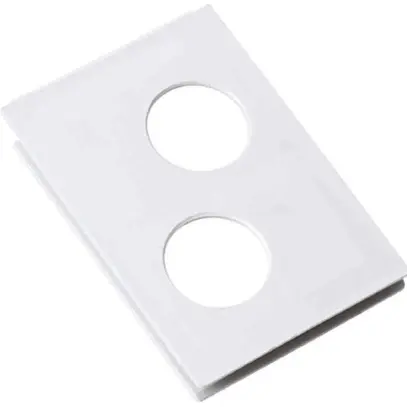 Placca passacavi per weber.hsa con dado 2×M32 uscita in alto 