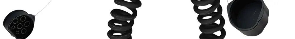 Ladekabel E-Mobility ROLINE Mode 3 T2/T2 22kW 32A 3L spiral schwarz 7.5m 