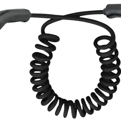 Ladekabel E-Mobility ROLINE Mode 3 T2/T2 22kW 32A 3L spiral schwarz 7.5m 