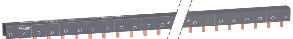 Barre collectrice Schneider Electric 3L+N 57 modules 100A 