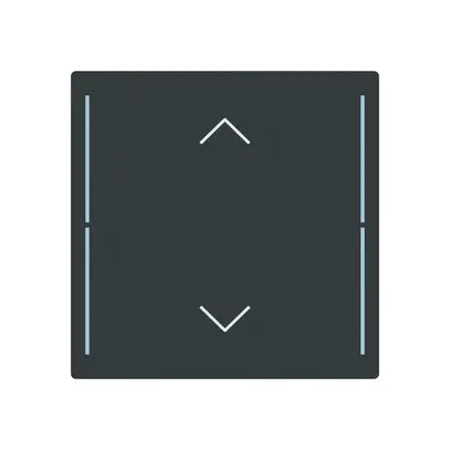 Copertura di pulsante ABB SIDUS touch 1-volta "bilico-su/giù" antracite 