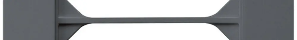 Cadre de recouvrement ENC kallysto.trend 2×1 anthracite 94×154mm 