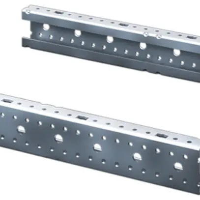 Barre profilée Rittal SV 9666.707 1050mm pour TS/SE 7UH gris 2pcs 