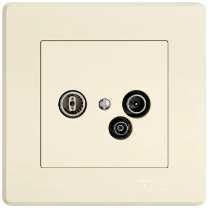 UP-Antennendose TV-R-Daten EDIZIO.liv SNAPFIX® 4dB cr 