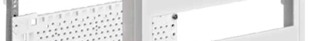 Travée Media Hager pour armoire distribution ENC 5 rangées, 2 rangées modulaires 