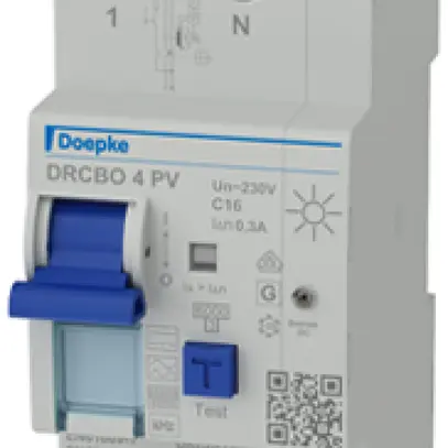 Disgiuntore differenziale Doepke DRCBO 2P 230V 0.3A C PV 16A 6kA 2.5UM 
