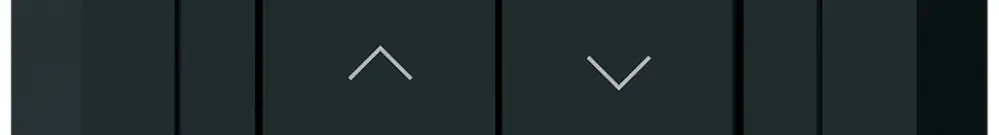 UP-KNX-Storentaster Hager BA kallysto.line C 2-fach 92×92mm schwarz 