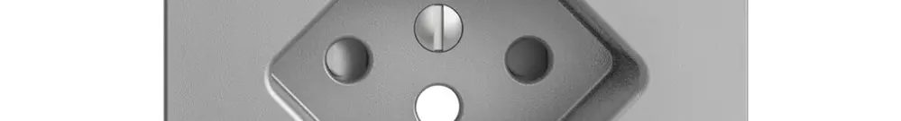 Kit frontale EDIZIOdue per presa FI F, T13, shutter, silver 